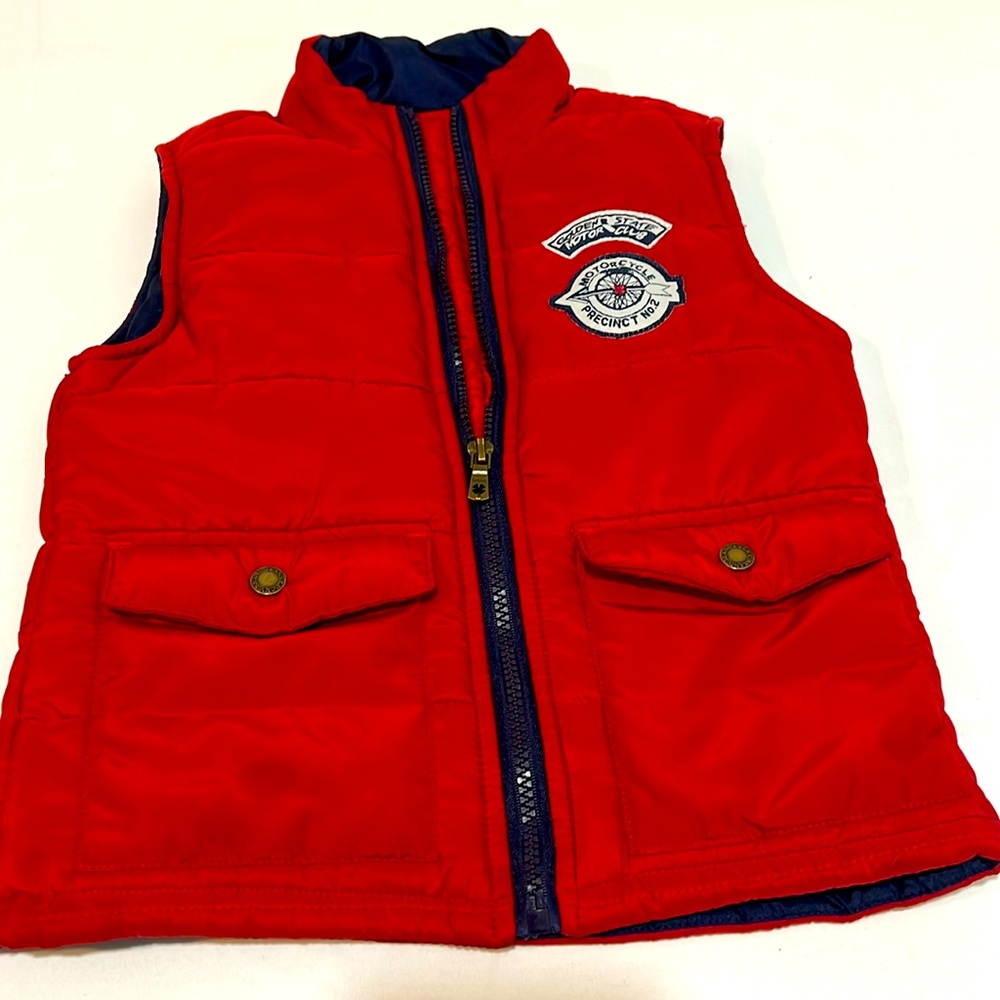Lucky Brand Puffer Vest Kids Size 3T Red